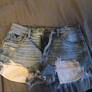 American Eagle High Rise denim shorts